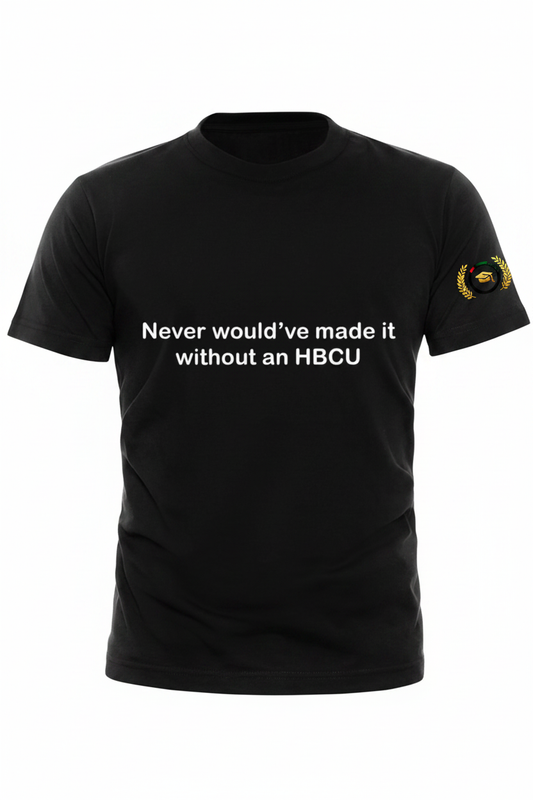 HBCU Thankful T-Shirt with logo on right sleeve